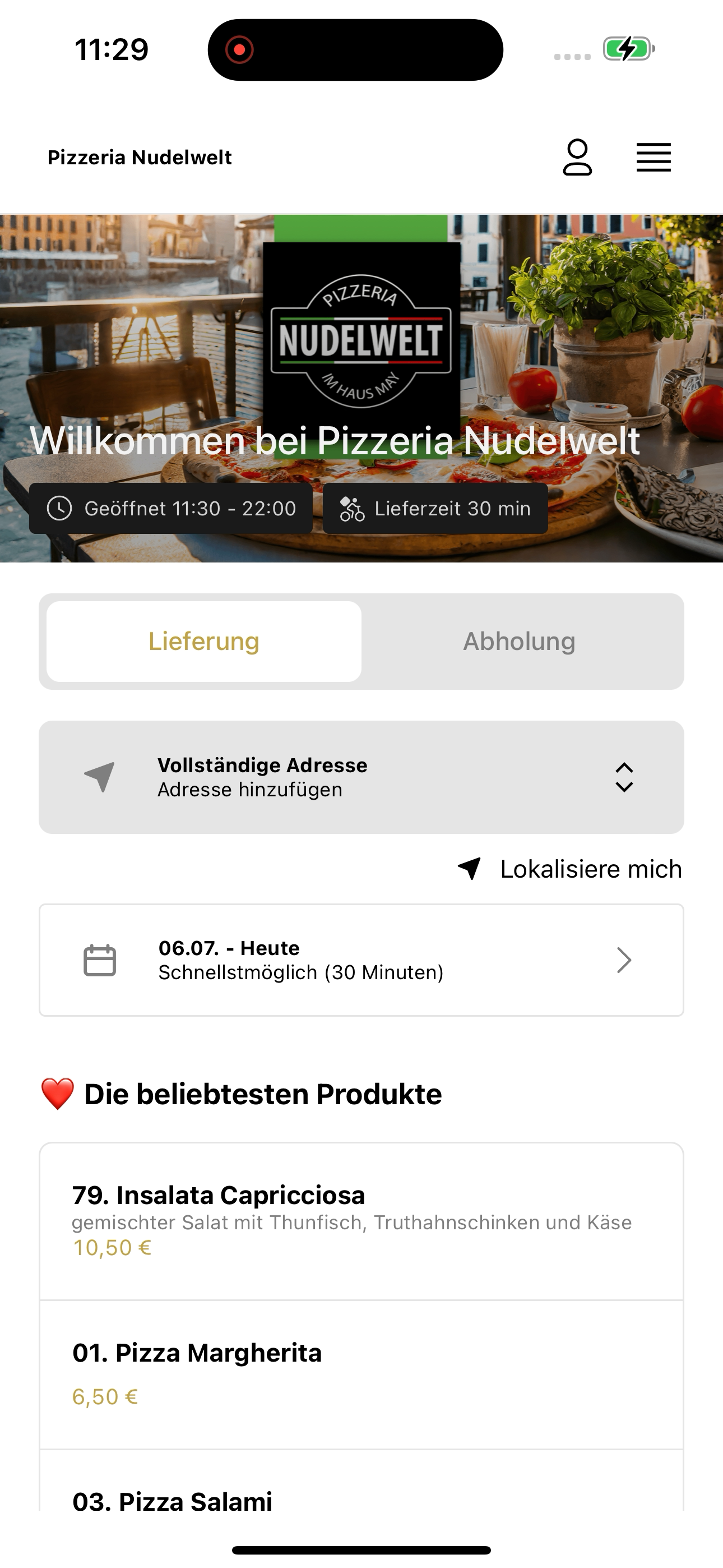 Pizzeria Nudelwelt screenshot 5