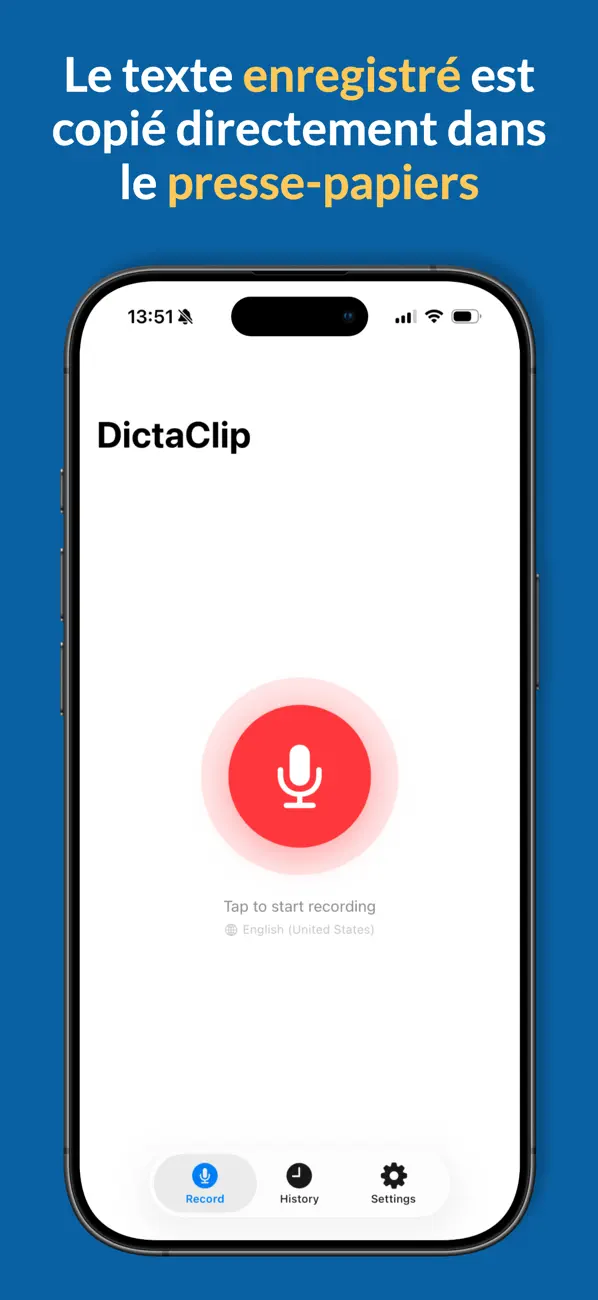 Screenshot #1 pour DictaClip