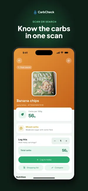 CarbCheck – Carb Tracker screenshot 1