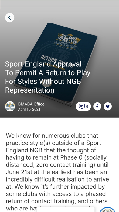 MyBMABA Clubs App Screenshot