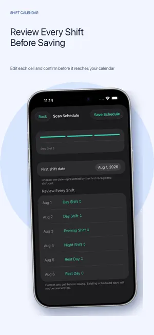 Shift Calendar Assistant screenshot 2