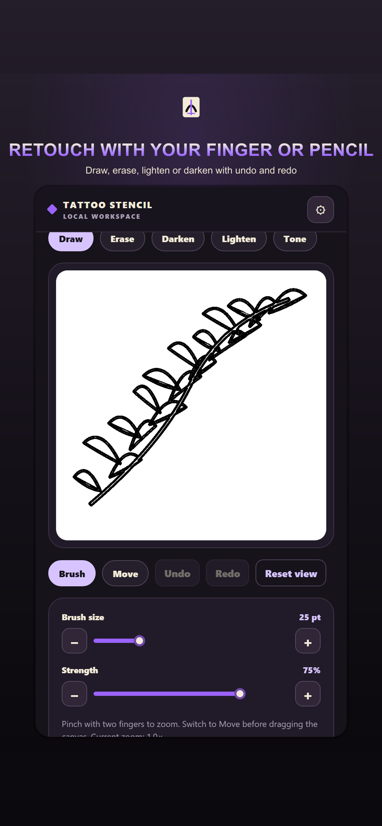 Tattoo Stencil Maker: Print screenshot 3