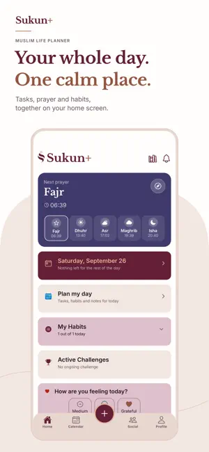 Sukun+: Muslim Life Planner screenshot 1