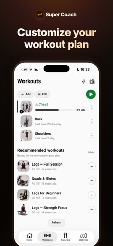 SuperCoach: Workout & Calories Screenshot 2 of 6