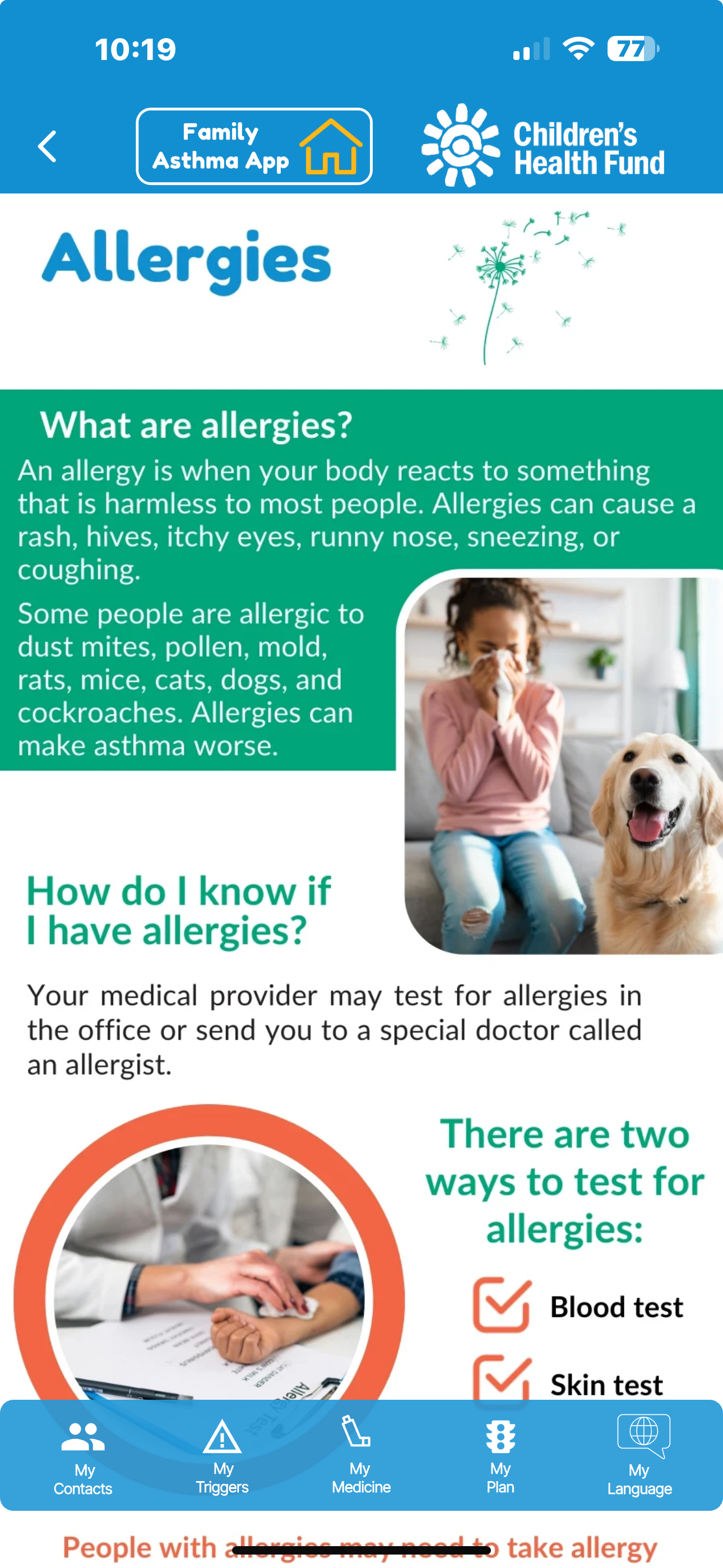 CHF Family Asthma App