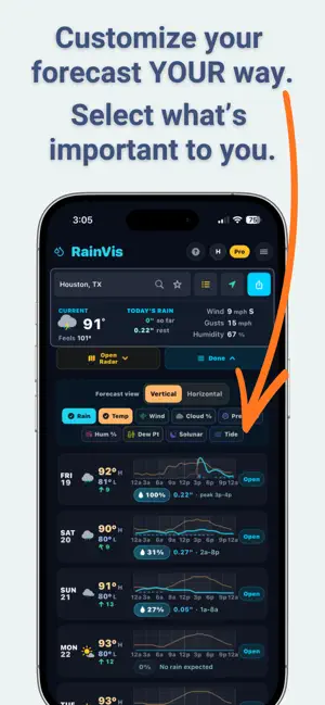 RainVis: Personalized Forecast screenshot 1