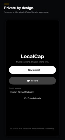 LocalCap: Video Captions screenshot