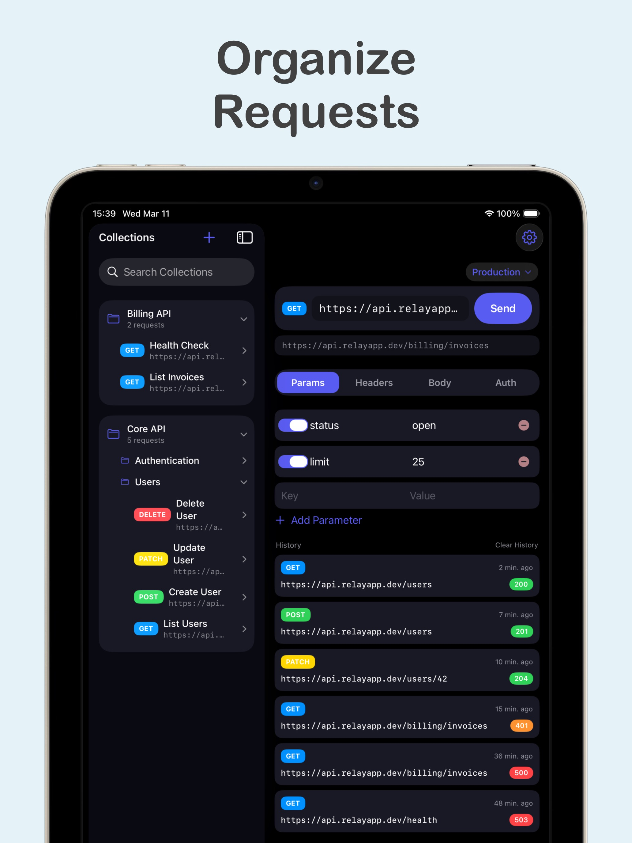 Relay: HTTP & REST Client