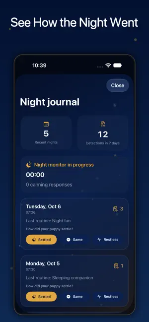 Puppy Sleep: Calming Sounds screenshot 3