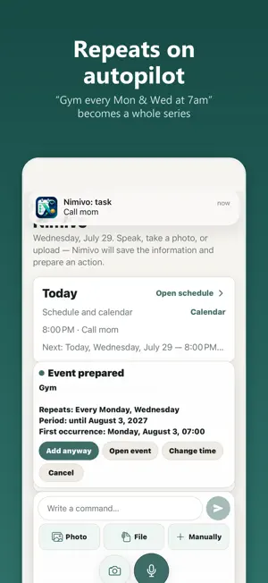 Nimivo: AI Task Planner screenshot 2