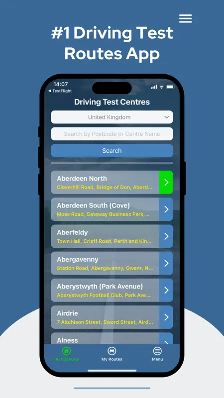 Driving Test Routes App screenshot 2 of 8