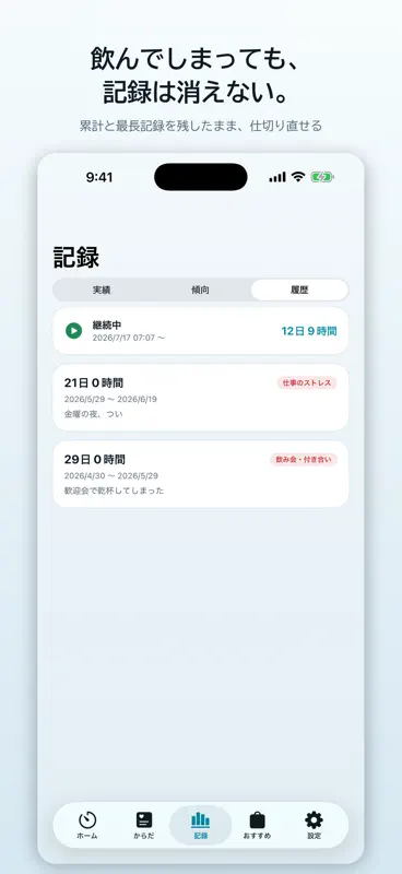 禁酒ウォッチ｜断酒・休肝日カウンター screenshot 3 of 6