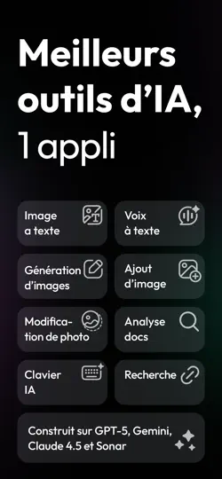 Capture d'écran de ChatOn・Chatbot IA En Français sur iPhone 1