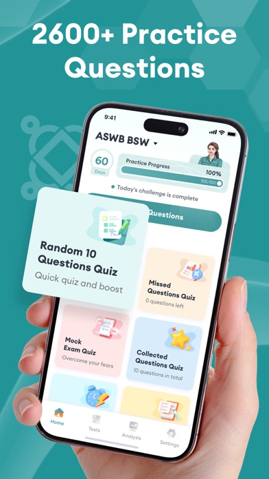 ASWB Exam Prep Practice 2026 iPhone screenshot 2 - Education app