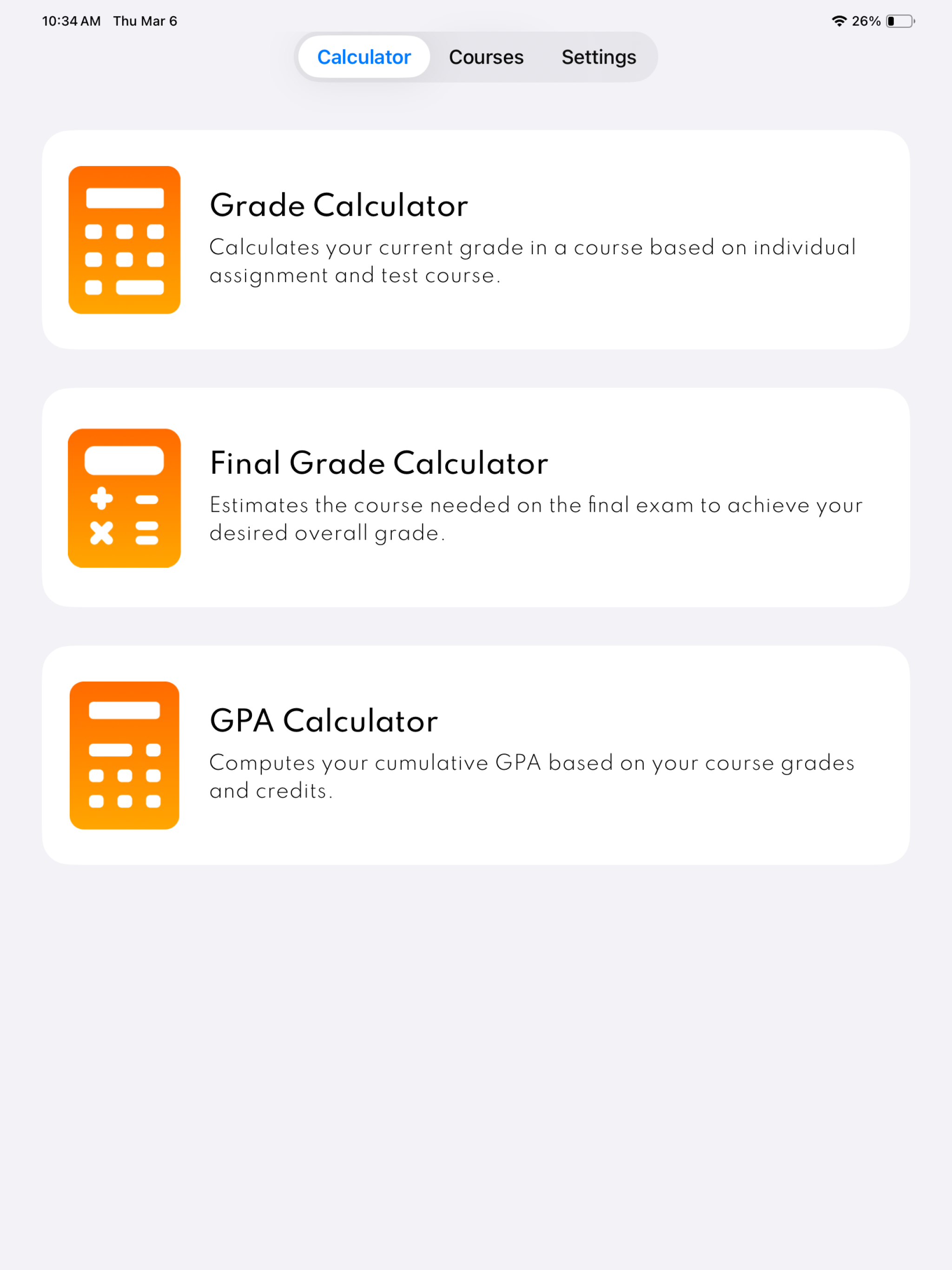 GPA Calculator & Grade Tracker