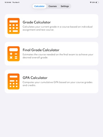 GPA Calculator & Grade Tracker iPad screenshot