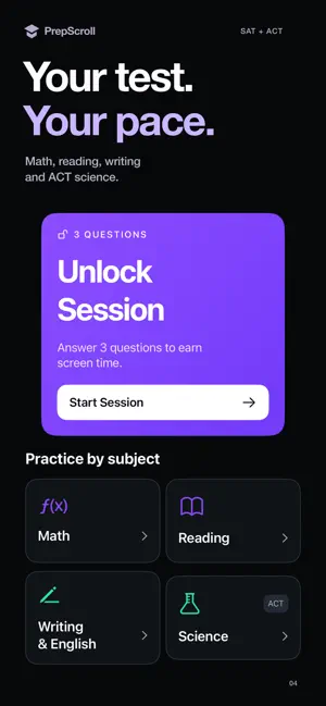 PrepScroll SAT for Screentime screenshot 4