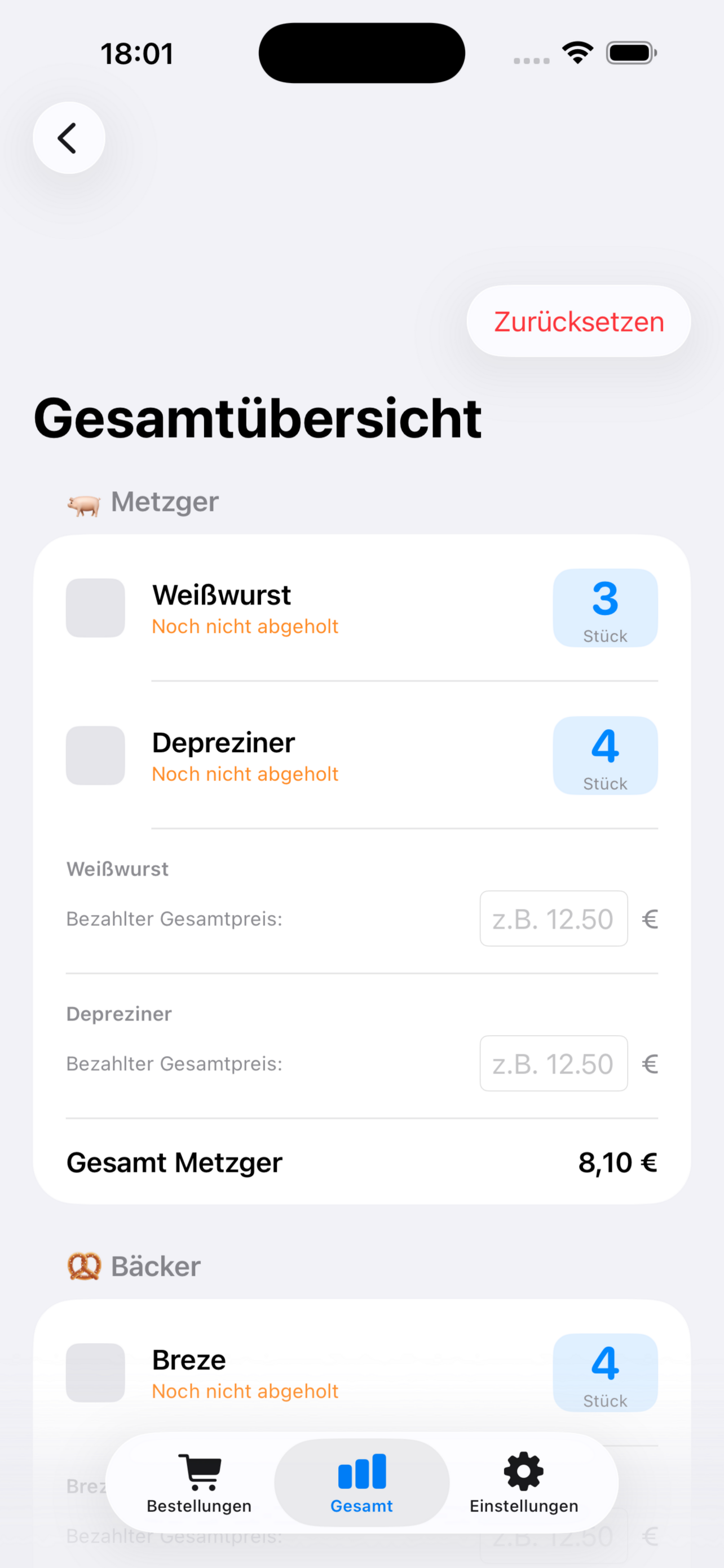 Brotzeit App screenshot 3