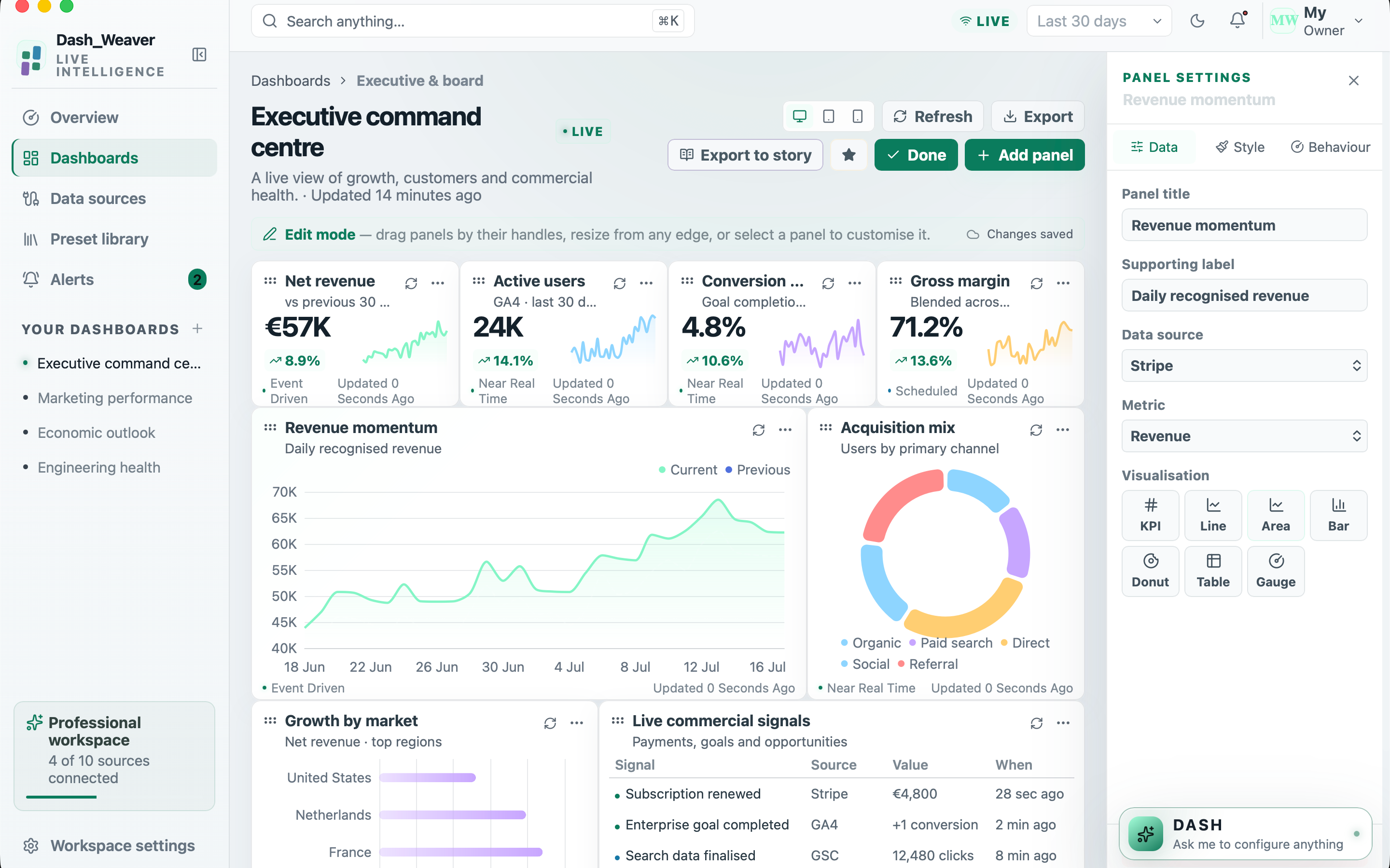 Dash-Weaver screenshot 12