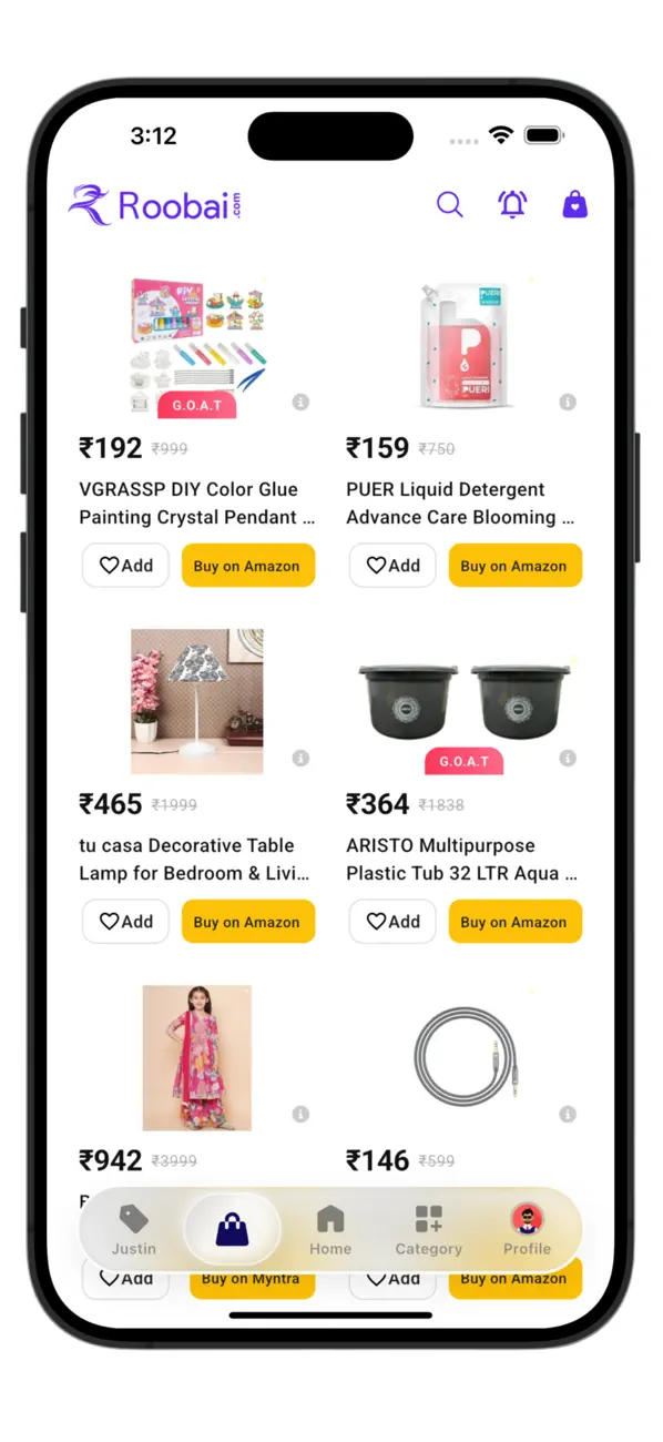 Screenshot #1 pour Roobai - Instant Loot Deals