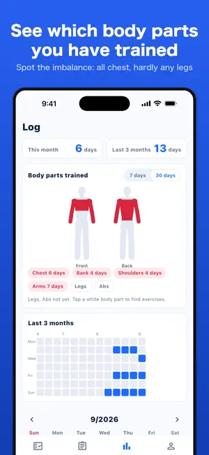 GlowForm: Gym Beginner Log screenshot 3