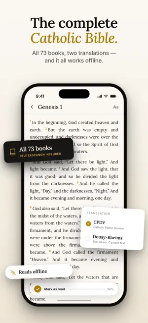 Ora: Catholic Bible Widget screenshot 1