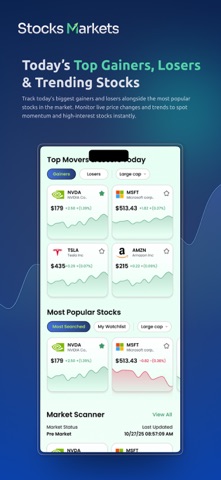 Stocks Markets Insights screenshot