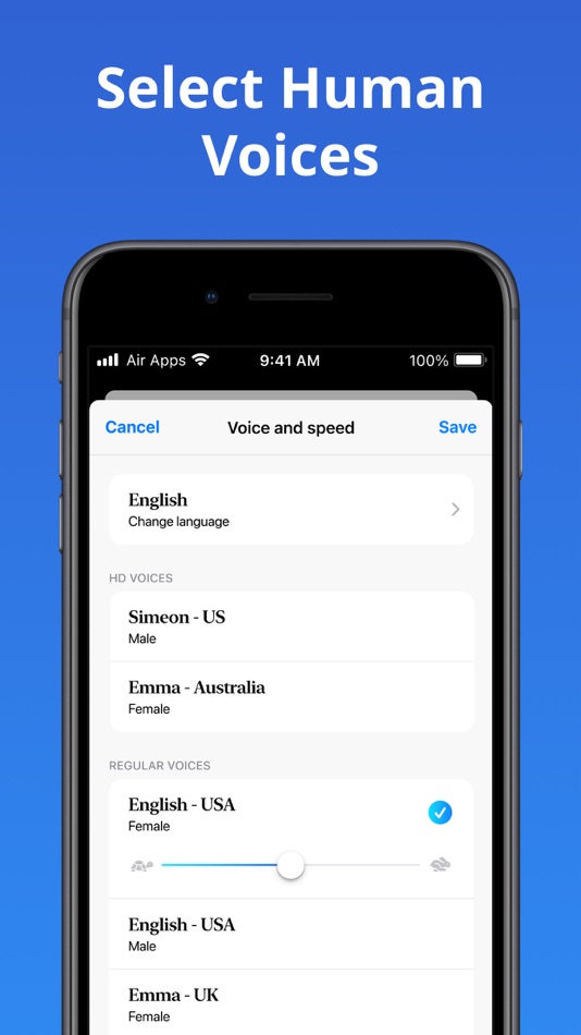 #5. Speech Air - Text to Audio (iOS) 由: Air Apps Systems
