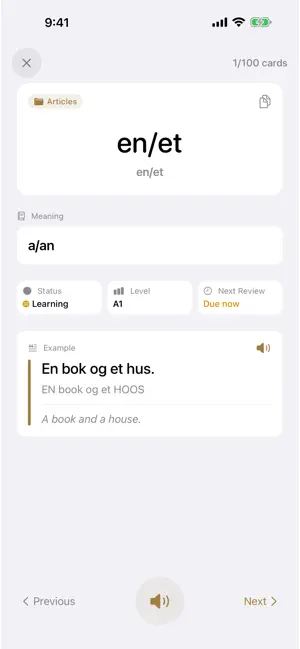 Learn Norwegian Flashcard Quiz screenshot 2