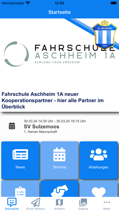 FC Aschheim e.V. Screenshot