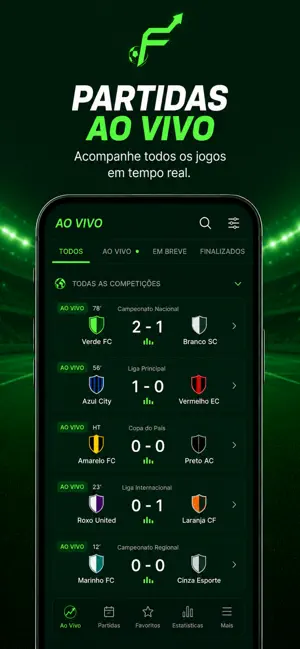 FutPlacar: Futebol ao Vivo screenshot 2