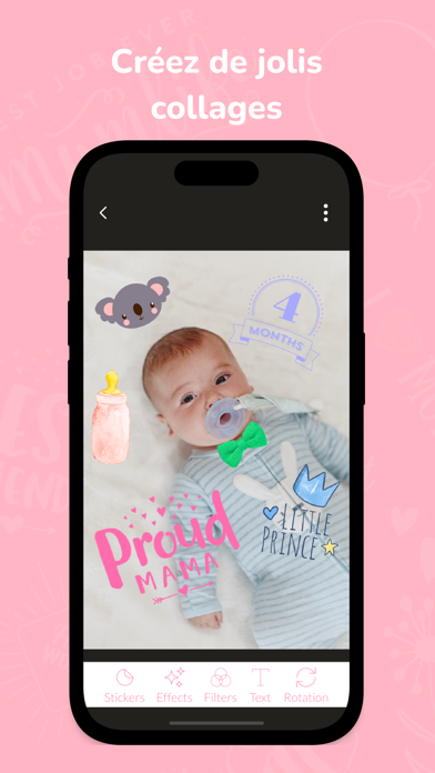 Screenshot #2 pour Baby Snap: Photo Sticker