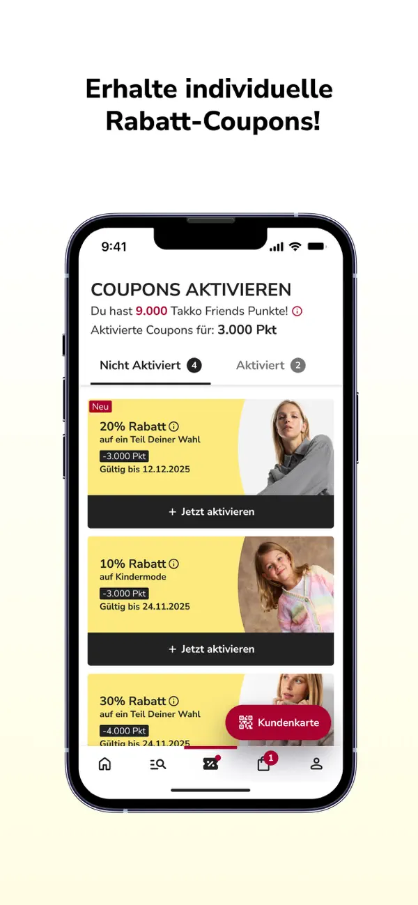 Takko Friends iPhone App Screenshot 4 – Shopping