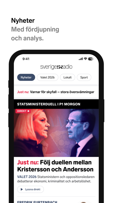 Screenshot #2 pour Sveriges Radio