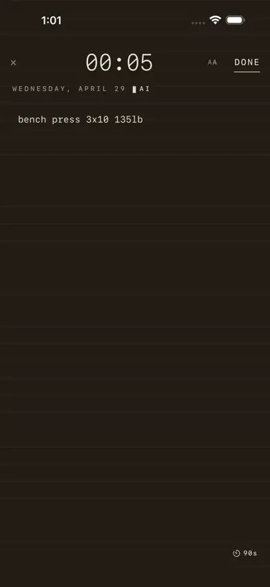 Lifting Notepad screenshot 4