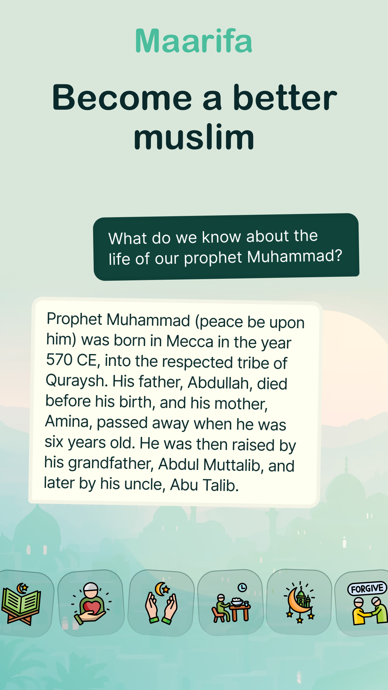 Maarifa - Ramadan AI Islam app