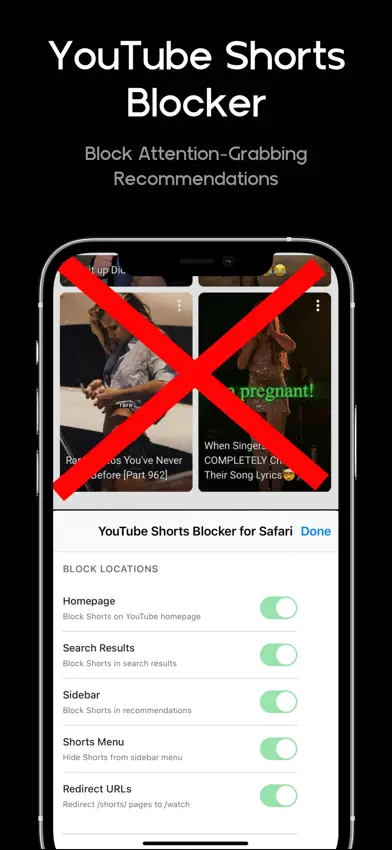 Disable Shorts for YouTube screenshot 1