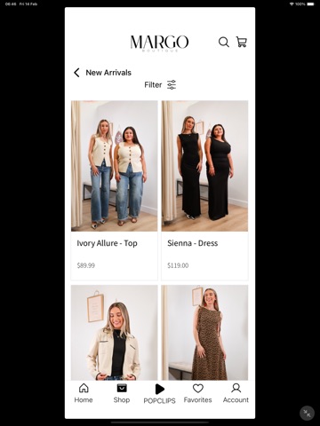 Shop Margo Boutique iPad screenshot