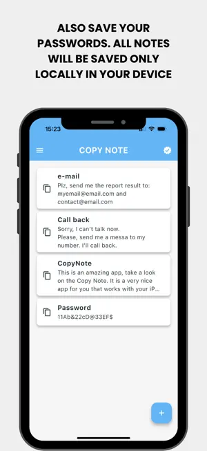 Copy Note: Copy with one touch screenshot 3