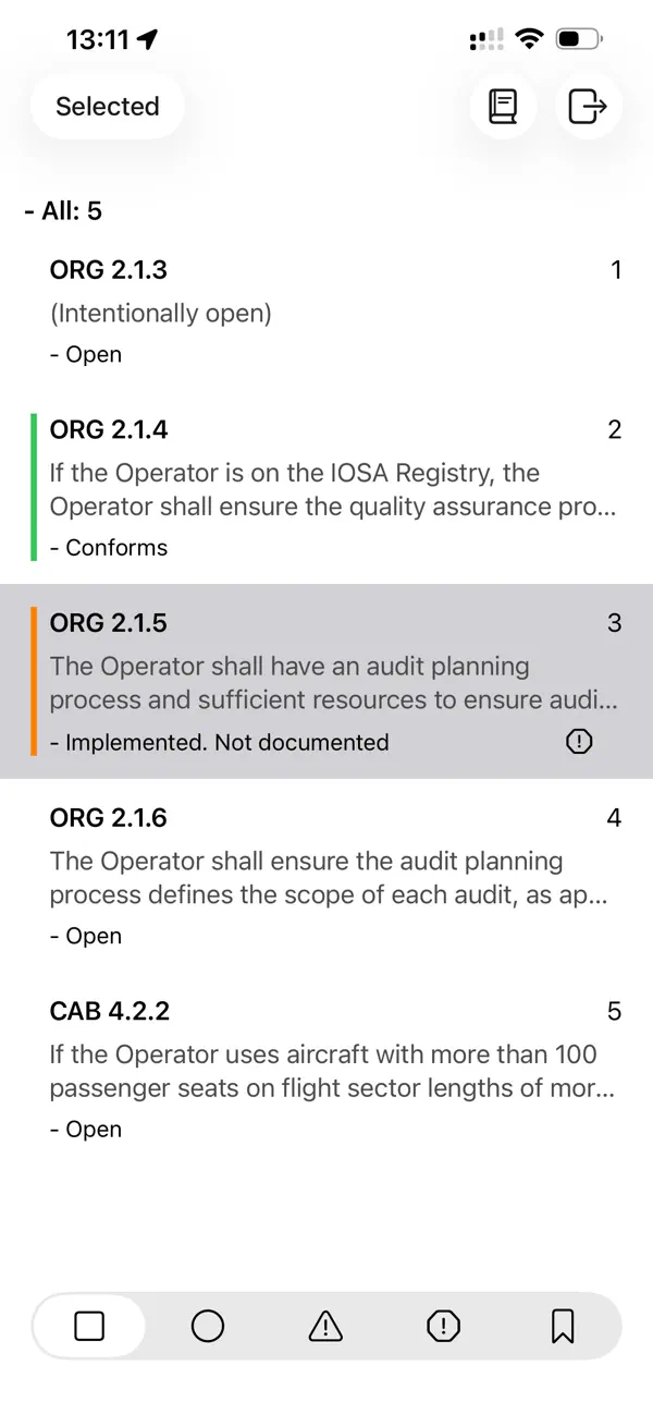 Screenshot #1 pour SafetyManager365 Auditor