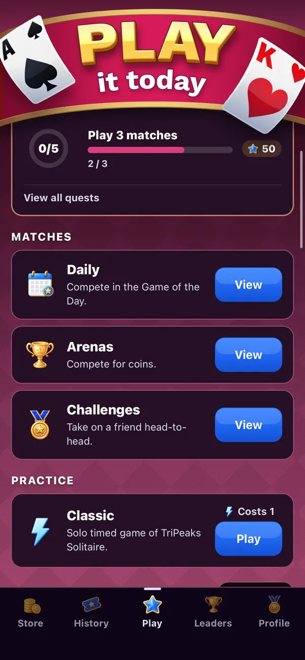 Screenshot #3 pour TriPeaks Solitaire Cube