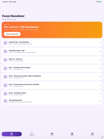 My Citizenship Test Australia iPad screenshot