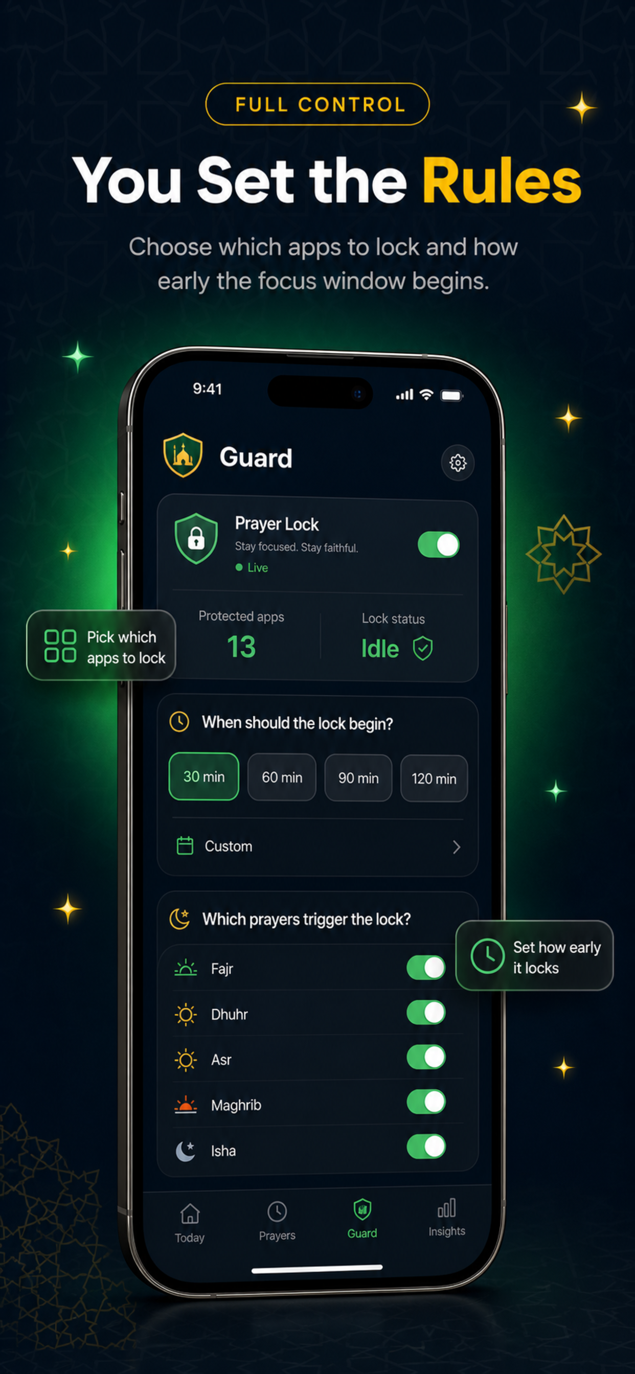 Khushu: Namaz Lock & Qibla screenshot 5