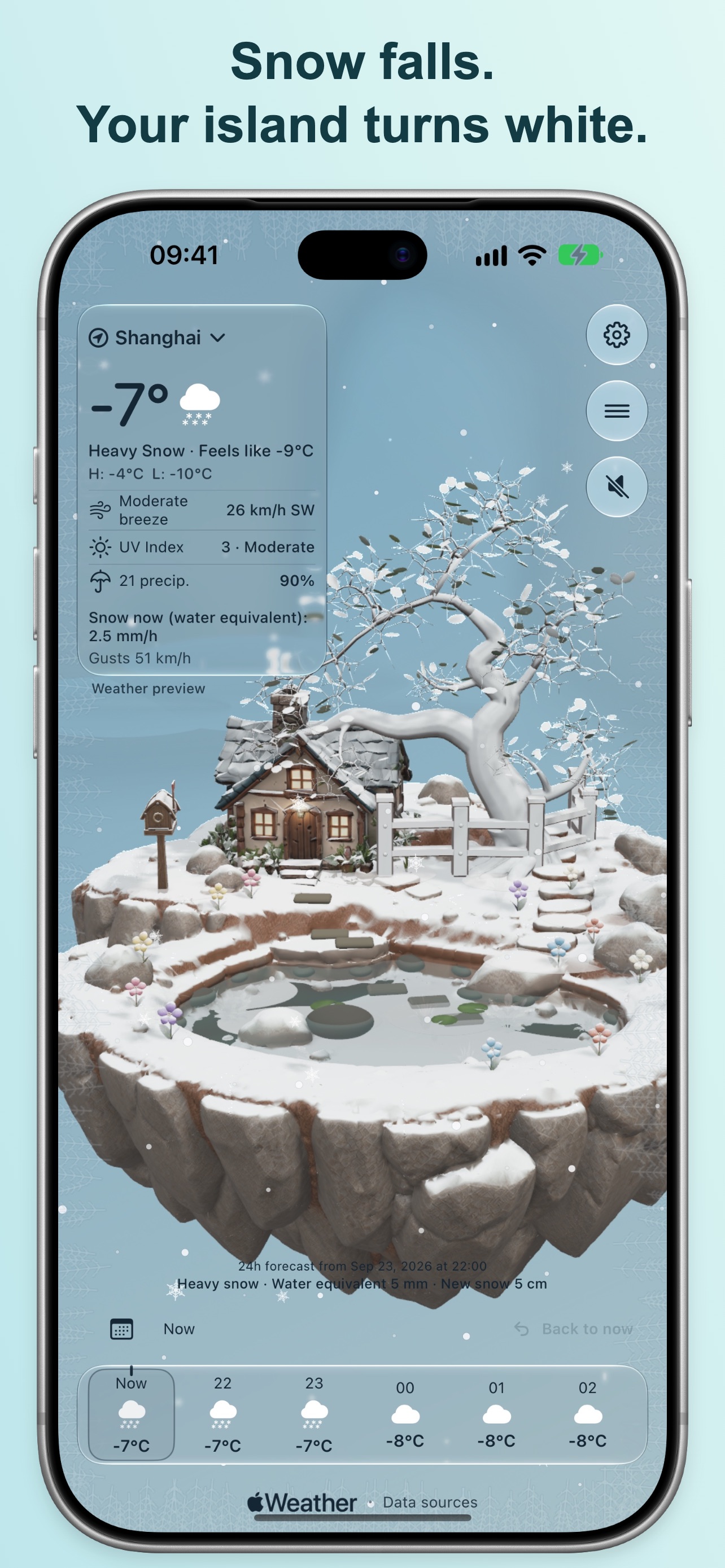 Screenshot 2 of Weather Islet: 3D Forecast
