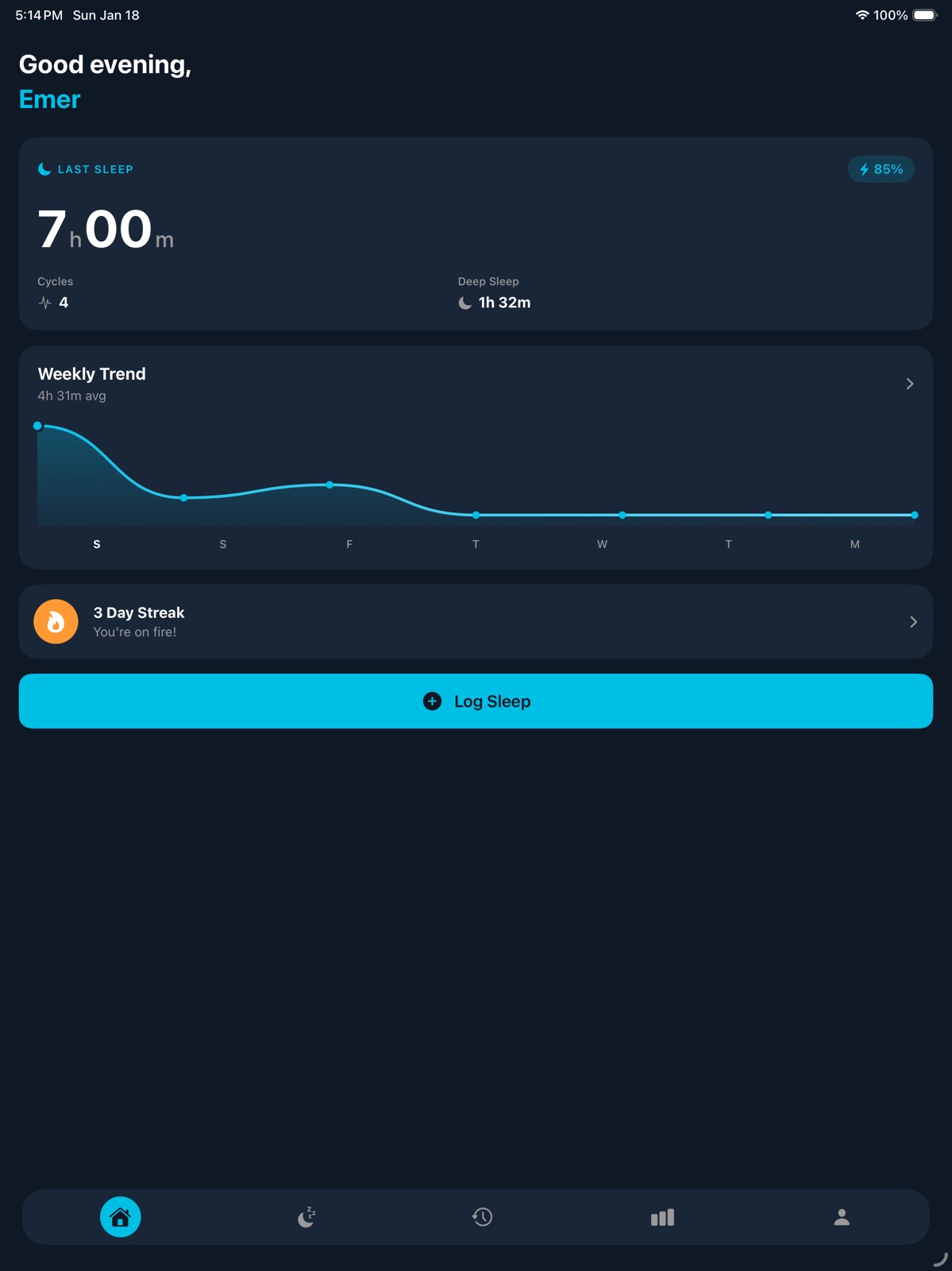 SleepFlow Sleep Tracker ipad screenshot 3