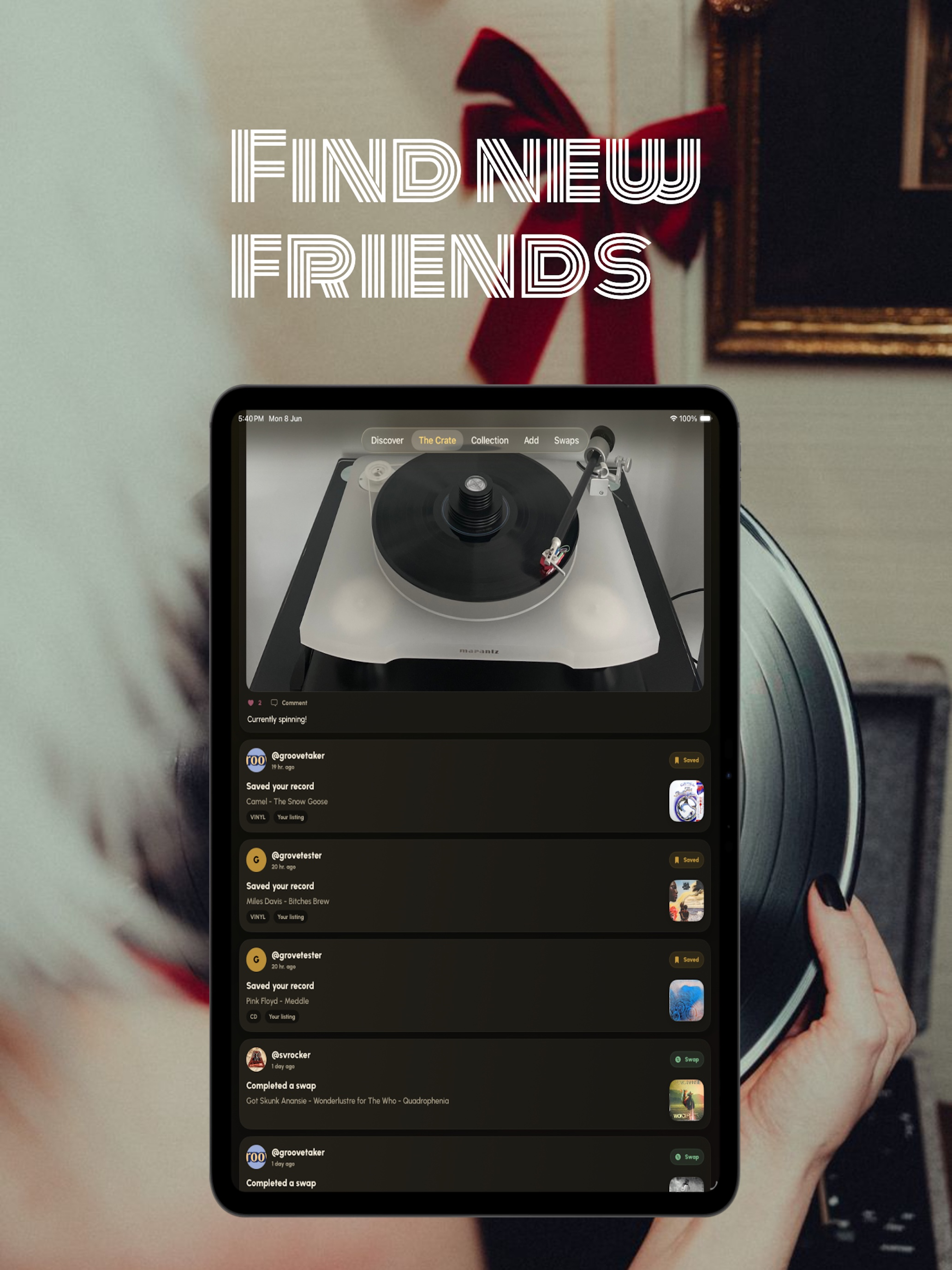 Groovr: Vinyl Swap Community