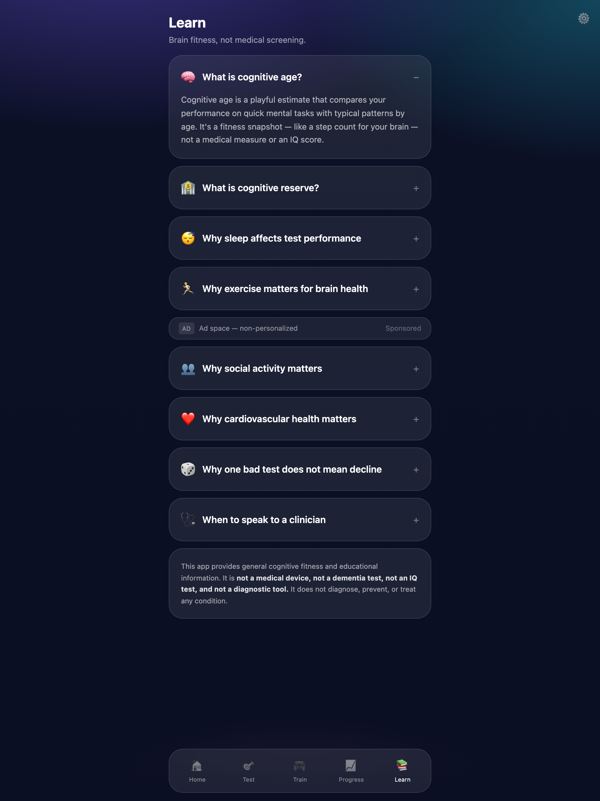 Cognitive Age Check screenshot 9