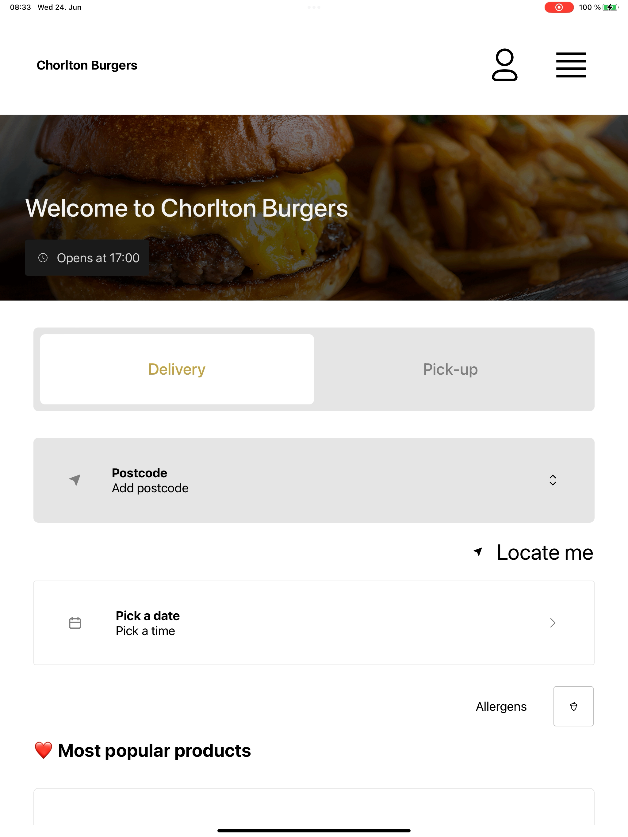 Chorlton Burgers screenshot 13
