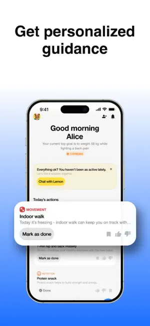 Lemon - AI Health Coach screenshot 3