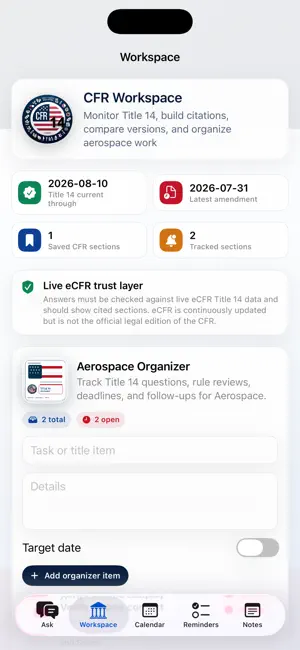 CFR AI - Title 14 screenshot 2
